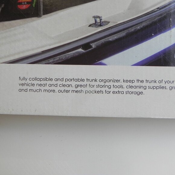 Black Collapsible Car Trunk Organizer with cooler- New In Box - Home Basics - Picture 7 of 7